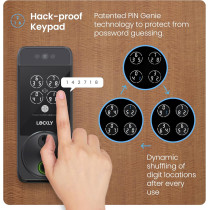 Lockly Visage Zeno: Facial Recognition Smart Lock - Unlock with Face, Fingerprint, or App!