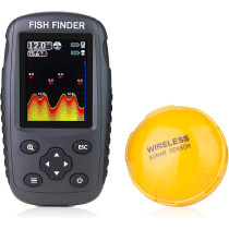 Détecteur de Poissons Portable Sans Fil avec Écran LCD Couleur