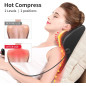 Boriwat Coussin de Massage 3D Chauffant : Soulagement Douleurs Cou & Dos, Idéal Cadeau Bien-Être