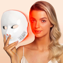 Masque LED NEWKEY : Thérapie Lumière Rouge & Bleue, 150 LEDs