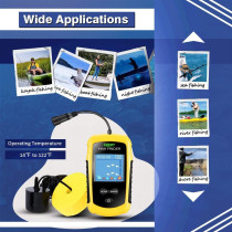 Détecteur de Poissons Portable LUCKY Kayak LCD Sonar FFC1108