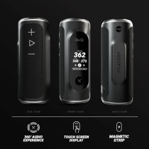 Blue Tees Golf GPS Speaker Écran Tactile 10h Batterie Noir