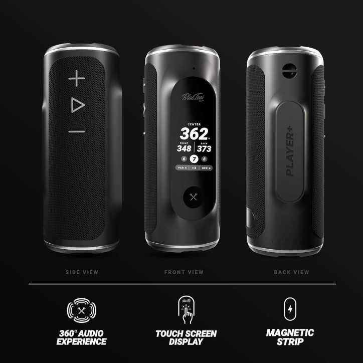 Blue Tees Golf Player+ GPS Speaker: Touchscreen, 40,000+ Courses, Waterproof - Level Up Your Game! Blue Tees Golf Player+ GPS Speaker: Touchscreen, 40,000+ Courses, Waterproof - Level Up Your Game!