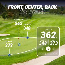 Blue Tees Golf GPS Speaker Écran Tactile 10h Batterie Noir