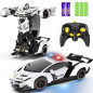 FDJ Transforming Police Car Robot: RC Car Fun with Lights, Sounds & 360 Spin! FDJ Transforming Police Car Robot: RC Car Fun with Lights, Sounds & 360 Spin!