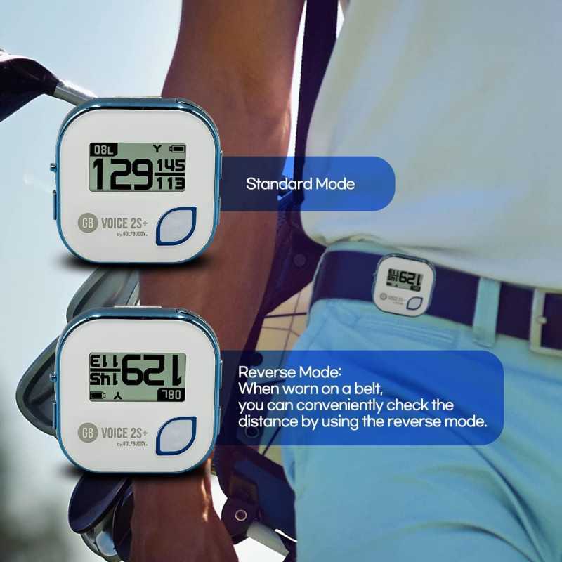 GolfBuddy Voice 2S+ GPS Golf Parlé – 40,000 Parcours, 18h Batterie