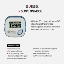 GOLFBUDDY Voice 2S+ GPS Rangefinder with 18H Battery & 40K Courses