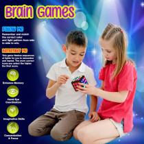 Brain Boost Cube: Electronic Memory Game for Kids & Teens - Fun, Portable, and Educational!