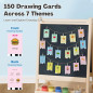 RIVGOT Drawing Robot for Kids: Voice-Interactive Art Toy with 150 Cards!