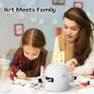 Robot Dessinateur Éducatif RIVGOT: 150 Cartes, Voix Interactive, Jouet Montessori 3-8 ans! Robot Dessinateur Éducatif RIVGOT: 150 Cartes, Voix Interactive, Jouet Montessori 3-8 ans!
