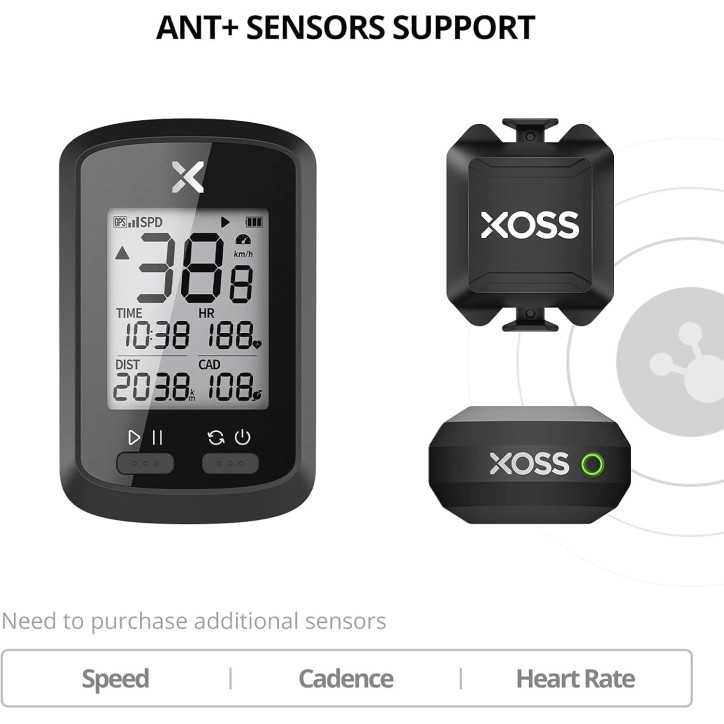XOSS G+ : Compteur GPS Vélo - Suivez Vos Performances avec Précision et Simplicité! XOSS G+ : Compteur GPS Vélo - Suivez Vos Performances avec Précision et Simplicité!
