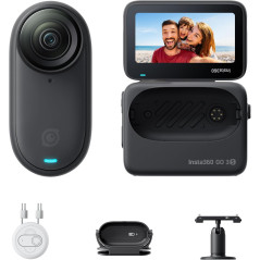 Insta360 GO 3S 128GB Black - 4K Portable Vlogging Camera, 140 Min Battery