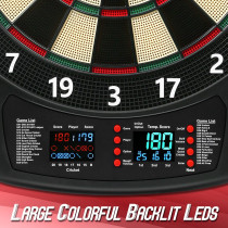 Fléchettes Électroniques LED 40 Jeux 6 Fléchettes 427 Modes