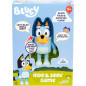 Bluey Cache-Cache Interactif : Rigolez, Dansez et Trouvez Bluey ! Jeu Électronique avec Sons et Minuterie