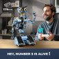 Johnny 5 Robot Télécommandé à Construire: 1176 Pièces, Cadeau Idéal Compatible Lego