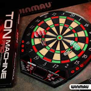 Cible de Fléchettes Électronique Winmau Ton Machine: Plus de 90 Jeux, 8 Joueurs, 2 Jeux de Fléchettes Inclus!