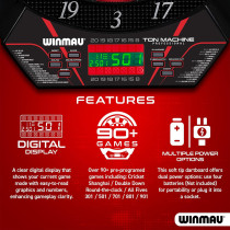 Winmau Ton Machine - Fléchettes Électroniques Soft Tip 8J