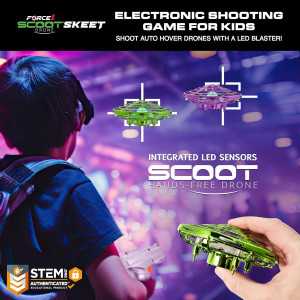 Force1 Scoot Skeet Mini Drone 3pk - Electronic Shooting Game for Kids & Adults