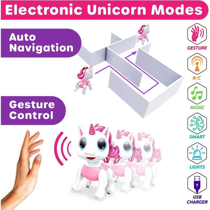 Licorne Robot Télécommandée Rose: Danse, Programmation & Gestes - Jouet Éducatif STEM Licorne Robot Télécommandée Rose: Danse, Programmation & Gestes - Jouet Éducatif STEM