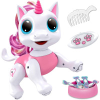 Licorne Robot Télécommandée Rose: Danse, Programmation & Gestes - Jouet Éducatif STEM