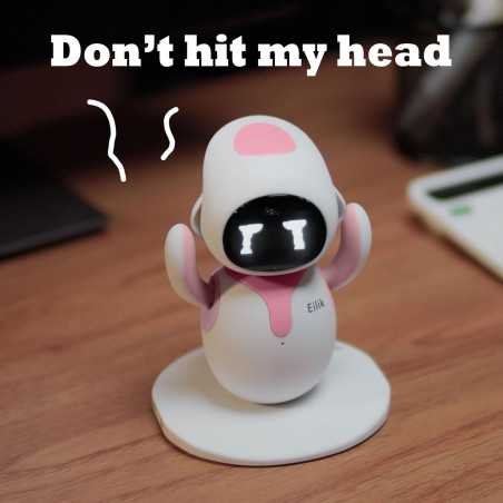 Eilik Pink Interactive Robot Pet: A Pocket-Sized Pal with Games & Emotions!
