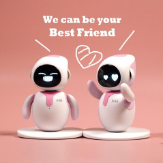 Eilik Pink Interactive Robot Pets – Cute Toys with Games & Emotions