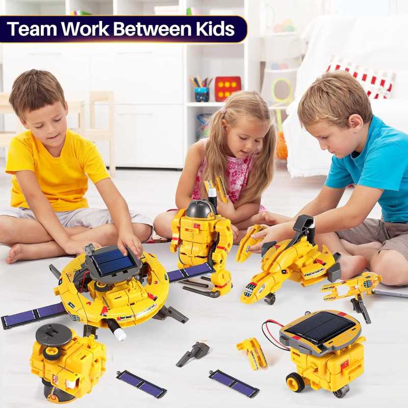 COBFDHA STEM Solar Robot Science Kits for Kids Ages 8-14, 120Pcs