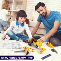 Coffret STEM COBFDHA 120 pièces pour enfants 8-14 ans, robot solaire