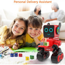 Robot Intelligent Programmable Rouge pour Enfants – Jouet RC