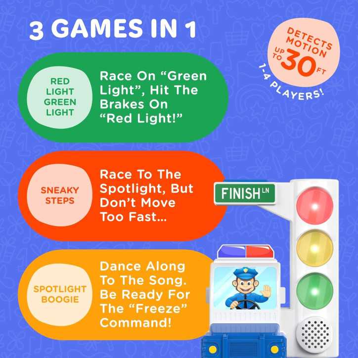 Red Light Green Light Game: Motion Sensing Fun for Kids! Ages 2-7+ Perfect Birthday Party Gift Red Light Green Light Game: Motion Sensing Fun for Kids! Ages 2-7+ Perfect Birthday Party Gift