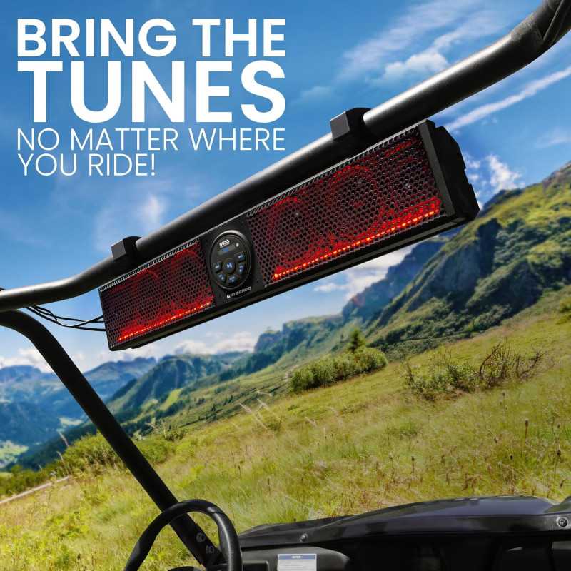 BOSS BRT26RGB ATV UTV Sound Bar - 26 Bluetooth, Waterproof & RGB