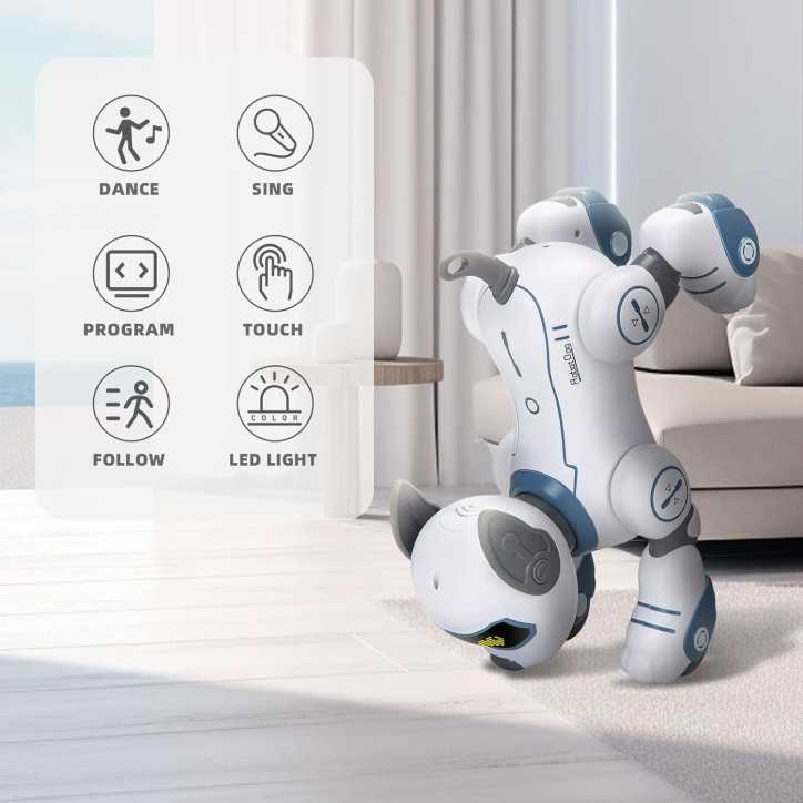Robot Chien Télécommandé: Jouet Interactif Musical et Dansant pour Enfants