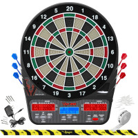 Viper 850 Cible Électronique, 50 Jeux, 6 Fléchettes, Noir