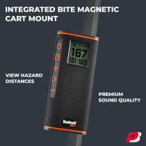 Bushnell Wingman View Golf Speaker Bundle - Bluetooth GPS & Protective Pouch