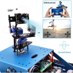 Kit Robot Yahboom Tank AI pour Raspberry Pi 4B – DIY & Python