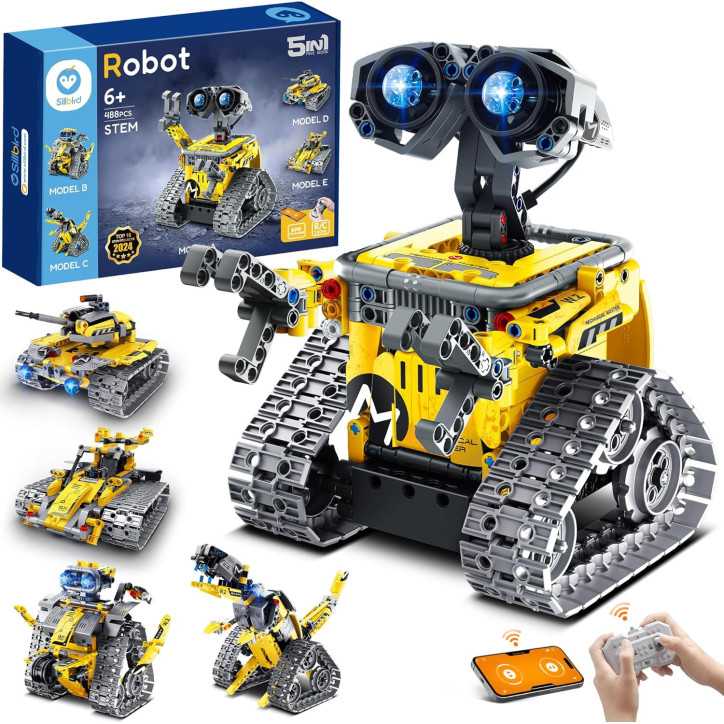 Kit Robot 5-en-1 Sillbird: STEM, Télécommande & Programmation Facile pour Enfants 8+ Kit Robot 5-en-1 Sillbird: STEM, Télécommande & Programmation Facile pour Enfants 8+