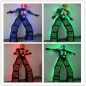 RGB LED Robot Costume: Light Up the Party! Illuminated Armor for Dance & Stage