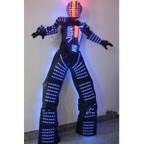 Costume Robot LED Lumineux RGB pour Soirée et Danse