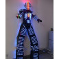RGB LED Robot Costume: Light Up the Party! Illuminated Armor for Dance & Stage