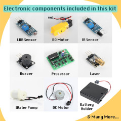 Butterfly Edufields 10in1 STEM Robotics Kit for Kids Ages 8-14