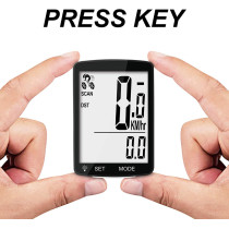 Compteur Vélo Sans Fil 20 Fonctions Étanche Grand Écran LCD