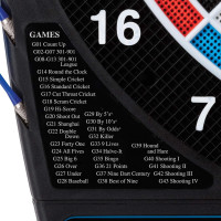 Jeu de Fléchettes Électronique Viper GLD 777: Plus de 40 Jeux, Score Auto, Écran LCD - Noir