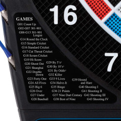 Jeu de Fléchettes Électronique Viper GLD 777: Plus de 40 Jeux, Score Auto, Écran LCD - Noir