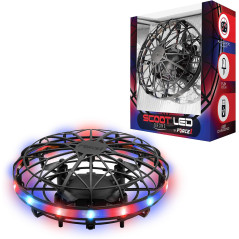 Force1 Scoot LED Hand Operated Mini Drone – Motion Sensor UFO Toy