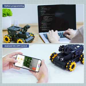 HIWONDER 2DOF AI Vision Robot Car with Mecanum Wheels & Raspberry Pi 4B