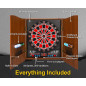 Jeu de Fléchettes Électronique LED: 34 Jeux, 8 Joueurs, 12 Fléchettes & 100 Embouts - Amusez-vous en Famille! Jeu de Fléchettes Électronique LED: 34 Jeux, 8 Joueurs, 12 Fléchettes & 100 Embouts - Amusez-vous en Famille!