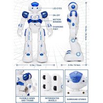 KingsDragon Robot RC Programmable pour Enfants 3-8 Ans