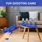 Cible de Tir Électronique Auto-Réinitialisable avec 2 Pistolets en Mousse - Jeu de Tir Amusant pour Enfants 5+