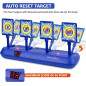 Cible de Tir Électronique Auto-Réinitialisable avec 2 Pistolets en Mousse - Jeu de Tir Amusant pour Enfants 5+