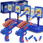 Cible de Tir Électronique Auto-Réinitialisable avec 2 Pistolets en Mousse - Jeu de Tir Amusant pour Enfants 5+